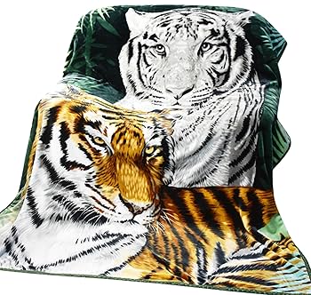 Amazon.com: Hiyoko Tiger Blanket - Faux Fur Throw Blanket